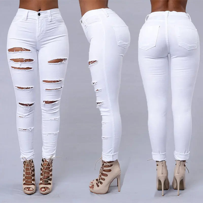 Distressed Slim Fit Jeans EvolvMode