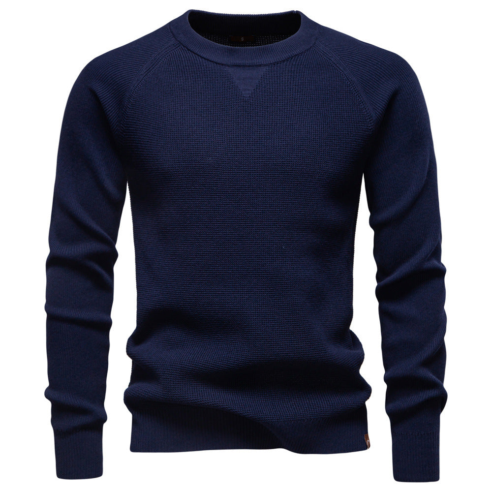 Ardellon Luxe Textured Knit Crewneck Sweater