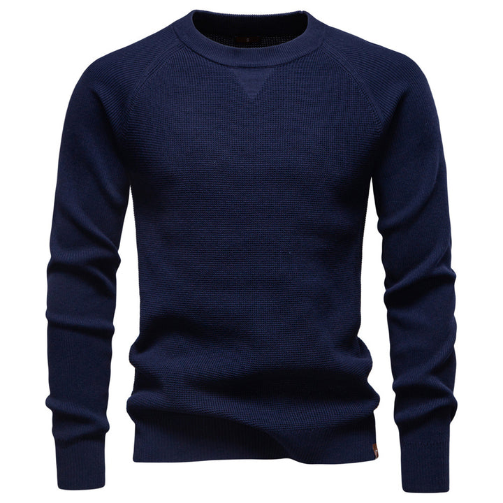 Ardellon Luxe Textured Knit Crewneck Sweater