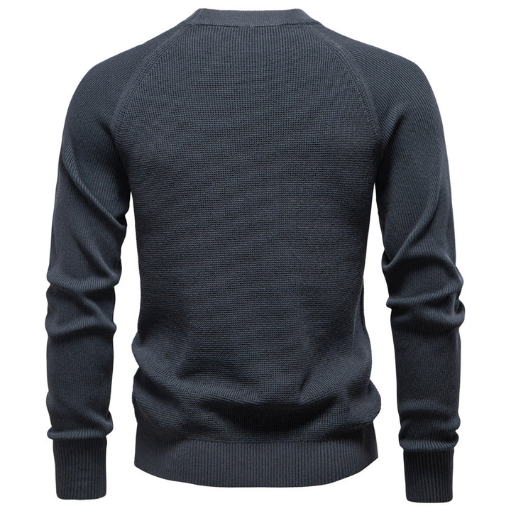 Ardellon Luxe Textured Knit Crewneck Sweater