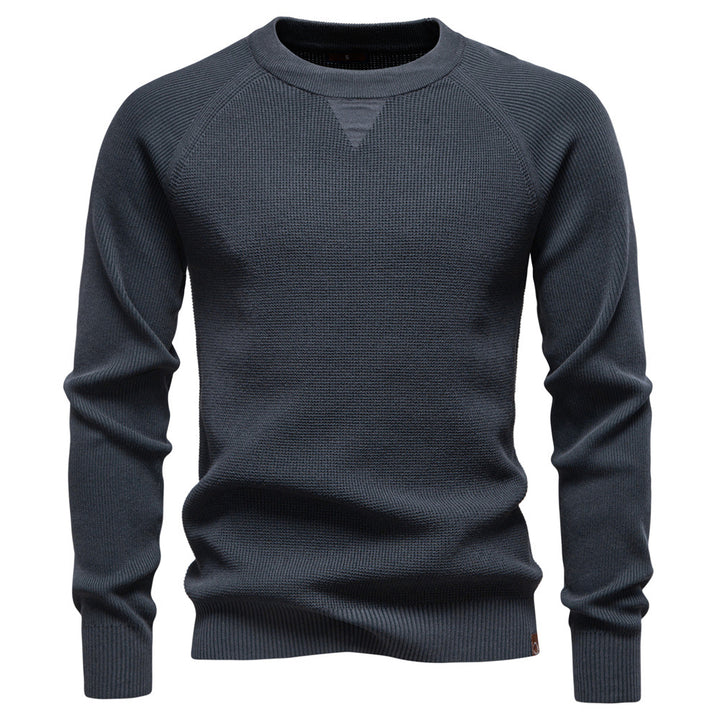 Ardellon Luxe Textured Knit Crewneck Sweater