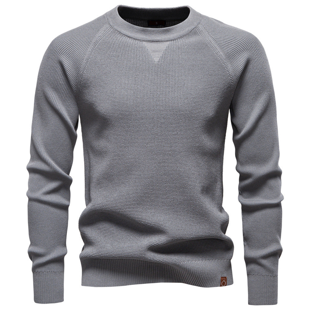 Gray sweater on a white background