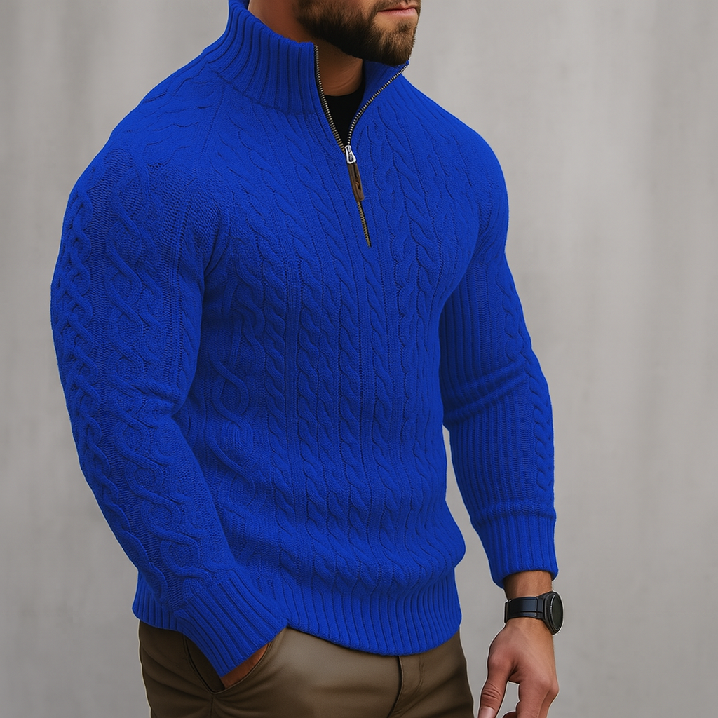 SlimFit Zip Sweater
