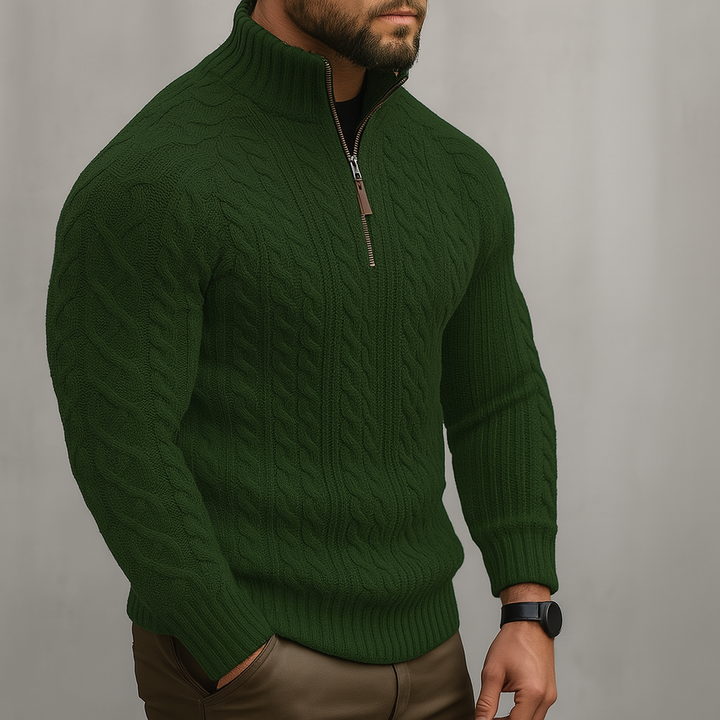 SlimFit Zip Sweater