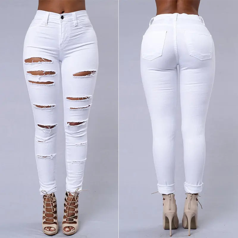 Distressed Slim Fit Jeans EvolvMode