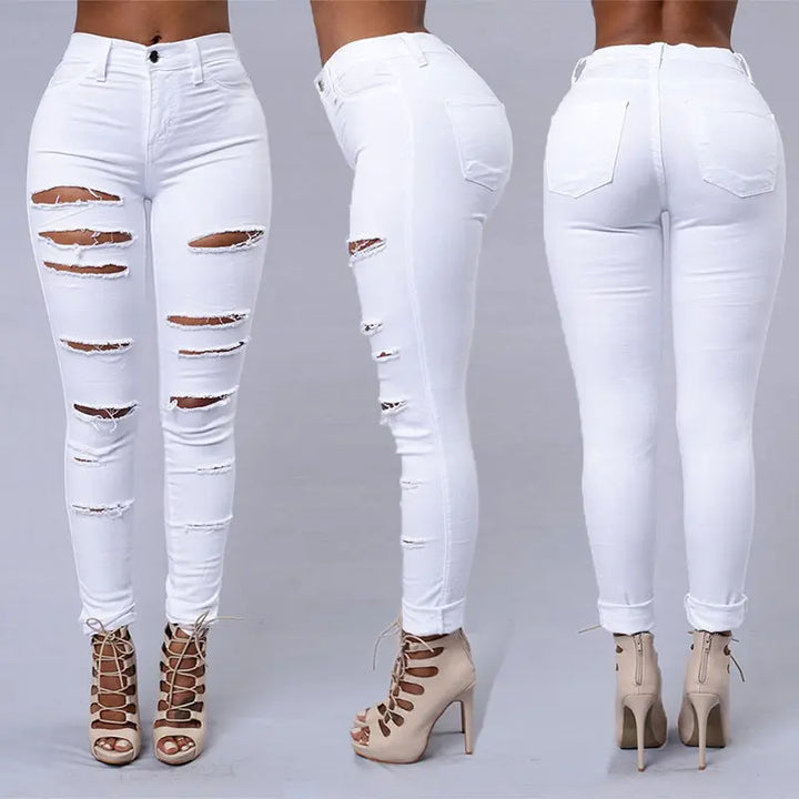 Distressed Slim Fit Jeans EvolvMode