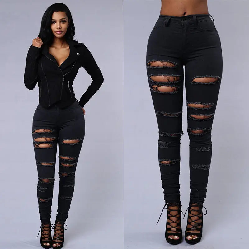 Distressed Slim Fit Jeans EvolvMode