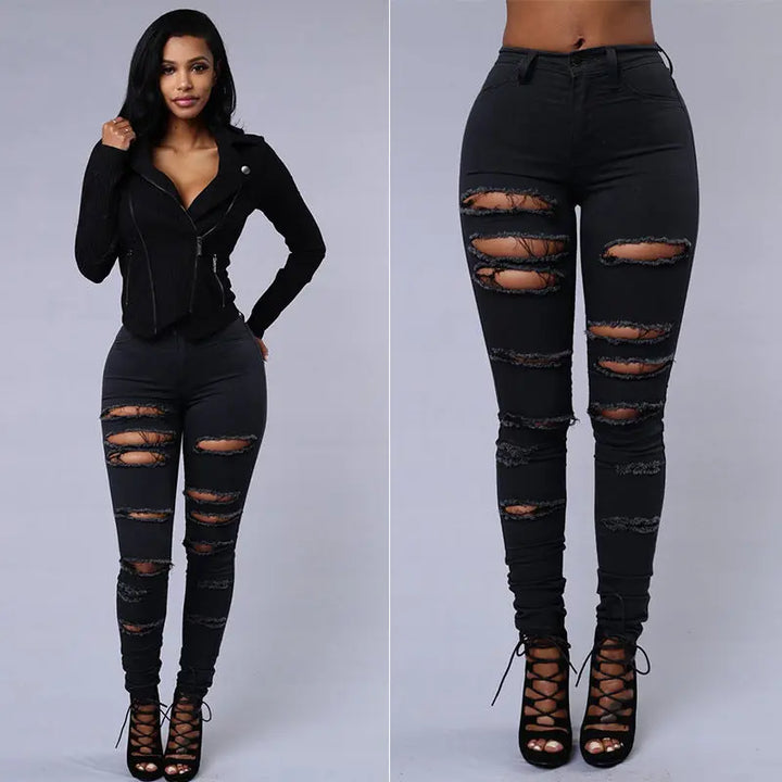 Distressed Slim Fit Jeans EvolvMode