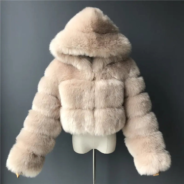 Luxurious Fur long sleeve coat EvolvMode