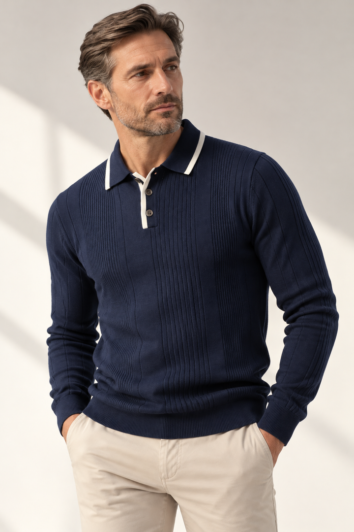 Averano Knit Polo Sweater
