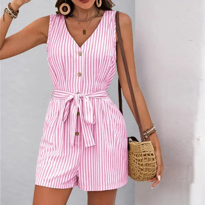 LuxeFlow Strapless V-neck Jumpsuit EvolvMode