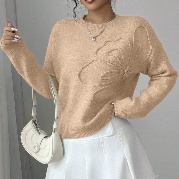 Eloria Embossed Knit Sweater