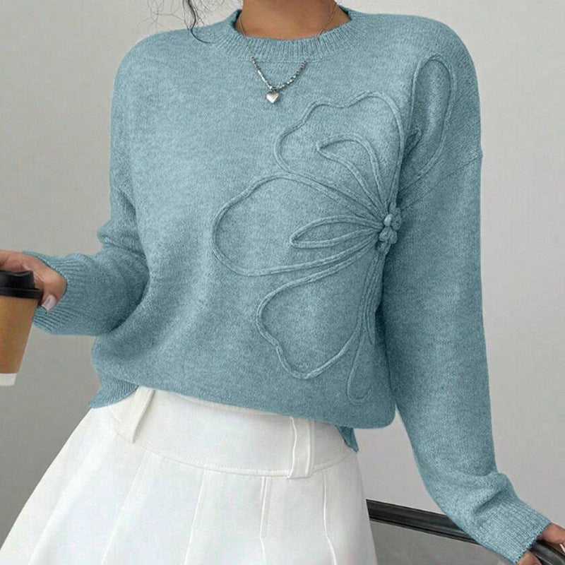 Eloria Embossed Knit Sweater