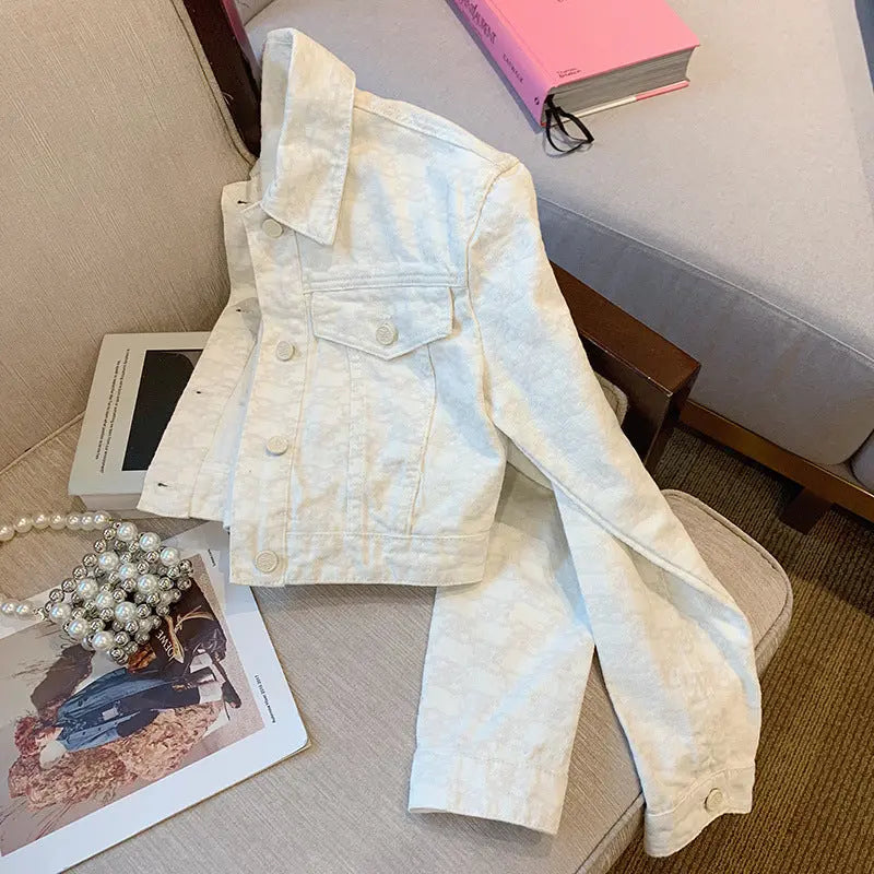 Timeless White Denim Short Jacket EvolvMode
