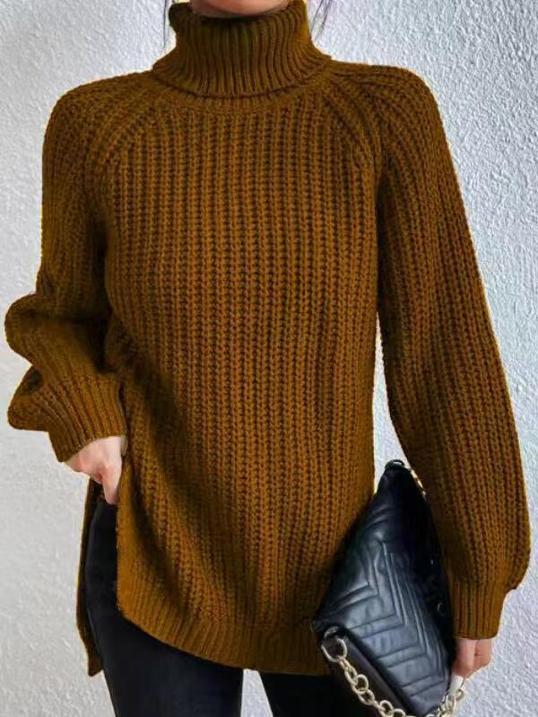 Women’s Chunky Turtleneck Sweater – Veloria Luxe Knit