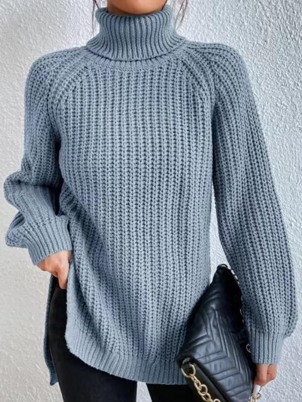 Women’s Chunky Turtleneck Sweater – Veloria Luxe Knit