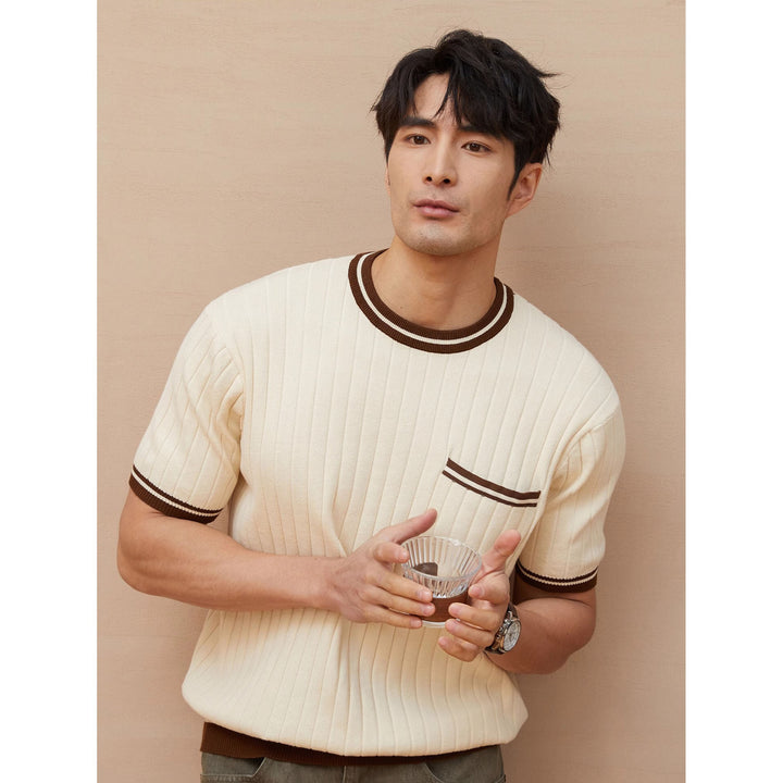 Ravero Ribbed Knit Tee
