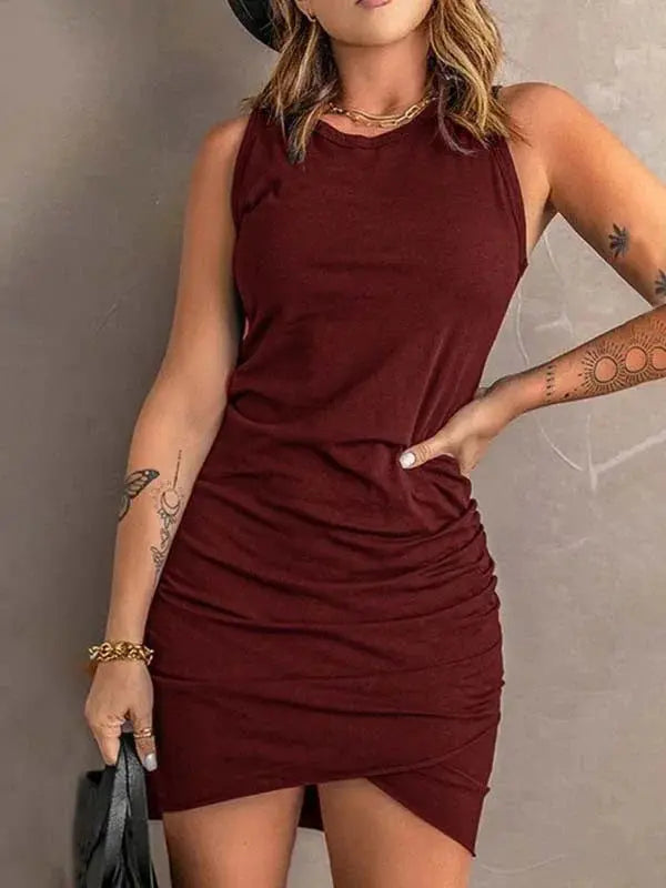 LuxeFlow Sleeveless Dress EvolvMode
