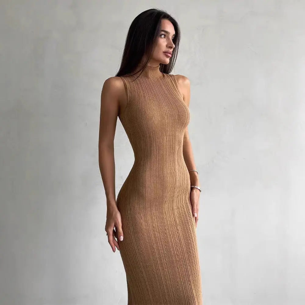 Elantra Ribbed Maxi Dress EvolvMode