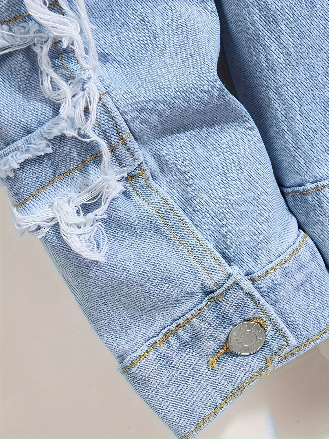 Novaro Luxe Distressed Denim Jacket