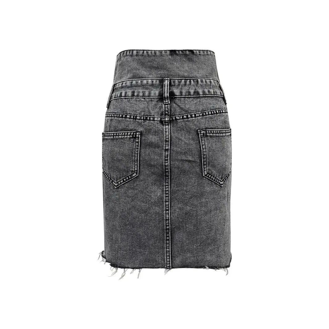 High-waist Denim skirt EvolvMode