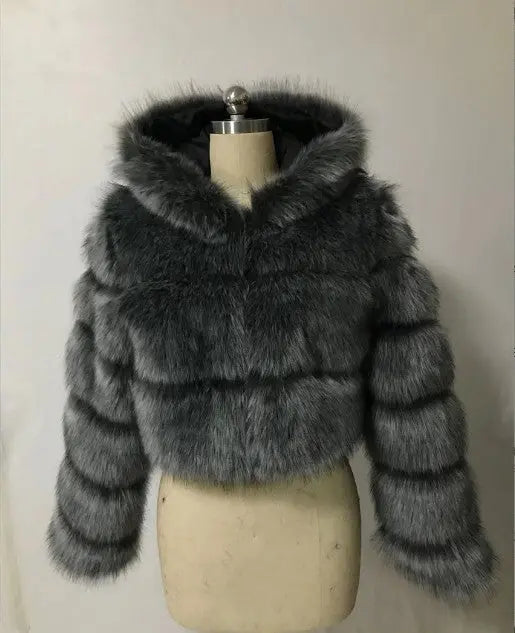 Luxurious Fur long sleeve coat EvolvMode