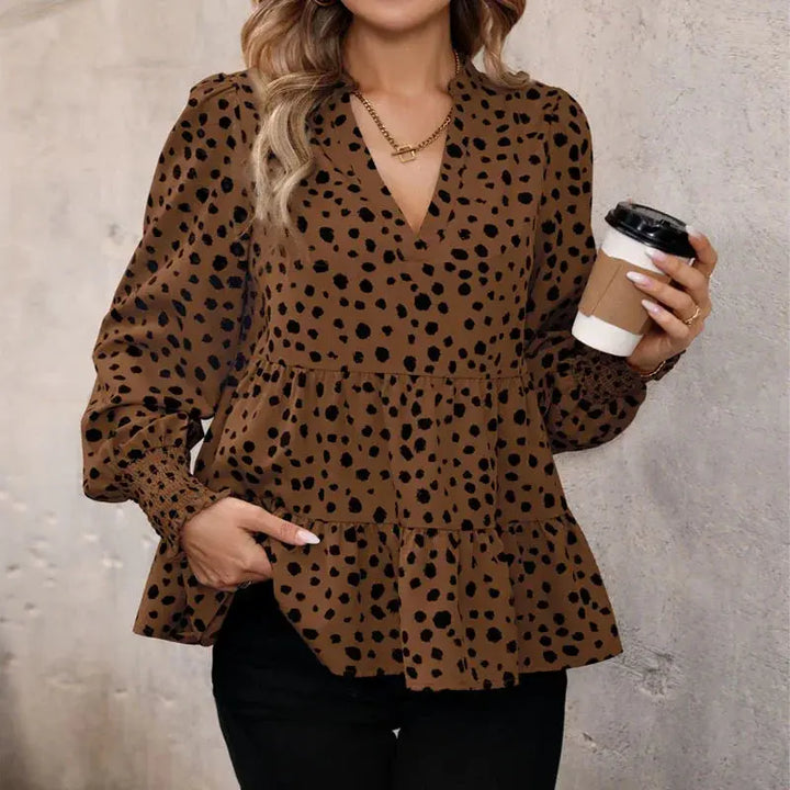 Elegance V-neck Blouse EvolvMode