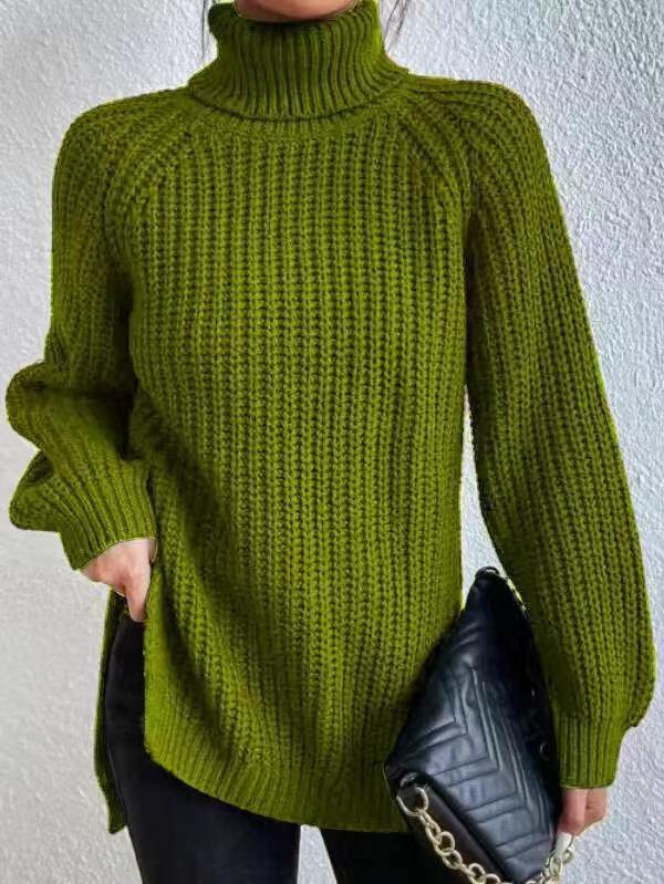 Women’s Chunky Turtleneck Sweater – Veloria Luxe Knit