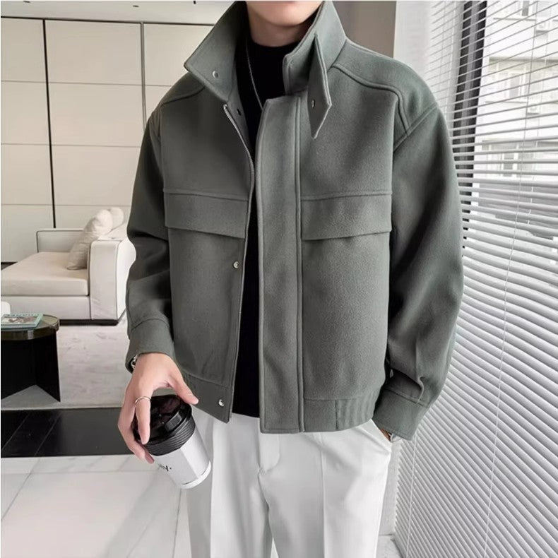 Minimalist Structured Jacket for Men