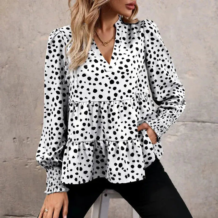 Elegance V-neck Blouse EvolvMode