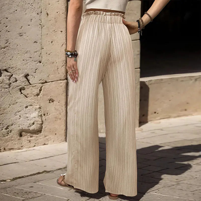 Flowing Summer Wide-Leg Trousers EvolvMode
