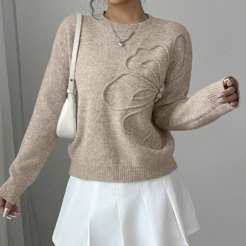 Eloria Embossed Knit Sweater