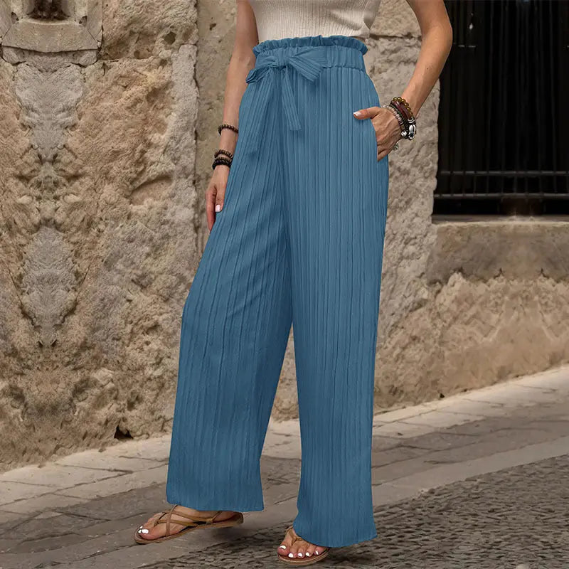 Flowing Summer Wide-Leg Trousers EvolvMode