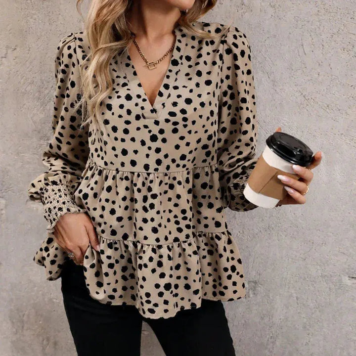 Elegance V-neck Blouse EvolvMode