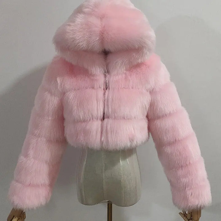 Luxurious Fur long sleeve coat EvolvMode