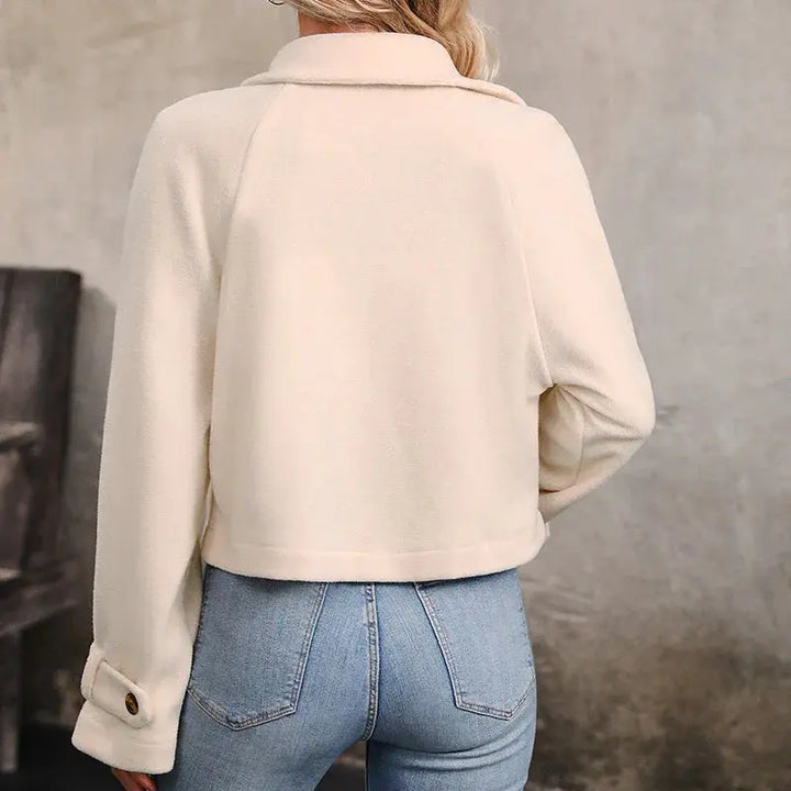 Contrast Button Detail Jacket EvolvMode