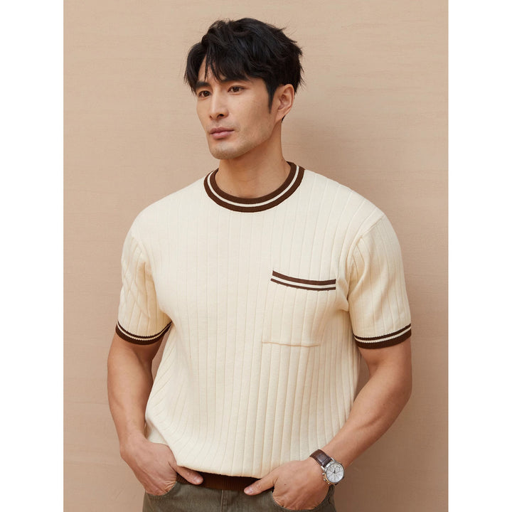 Ravero Ribbed Knit Tee