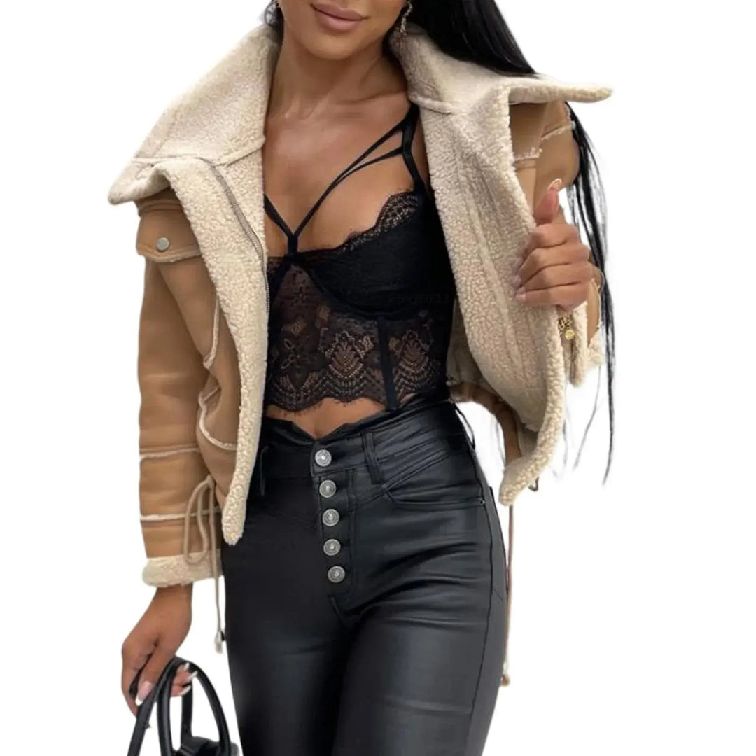 SleekLuxe Faux Leather Coat EvolvMode
