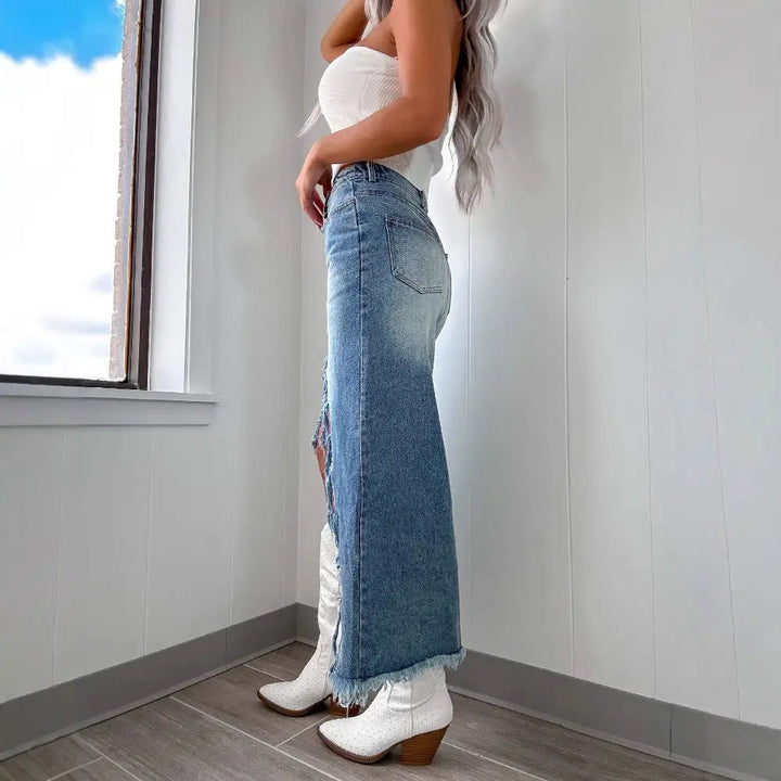 StreetRise Denim Skirt EvolvMode