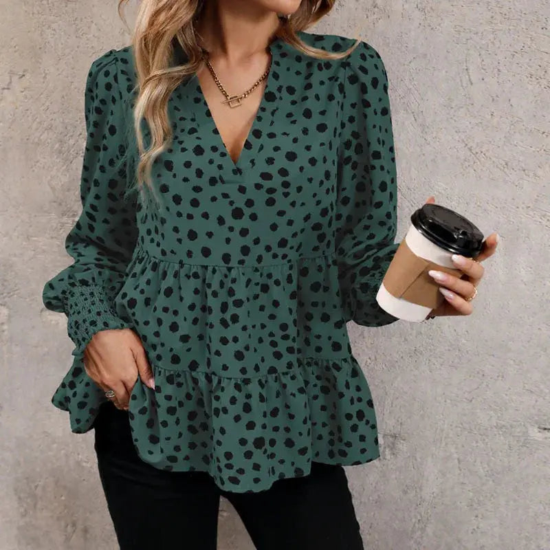 Elegance V-neck Blouse EvolvMode