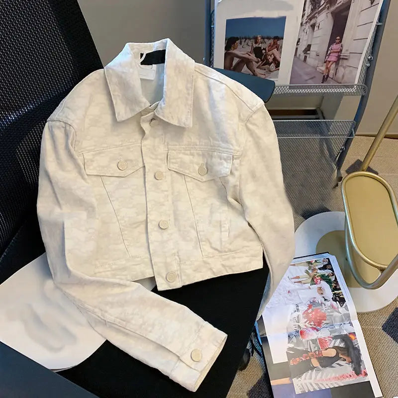 Timeless White Denim Short Jacket EvolvMode
