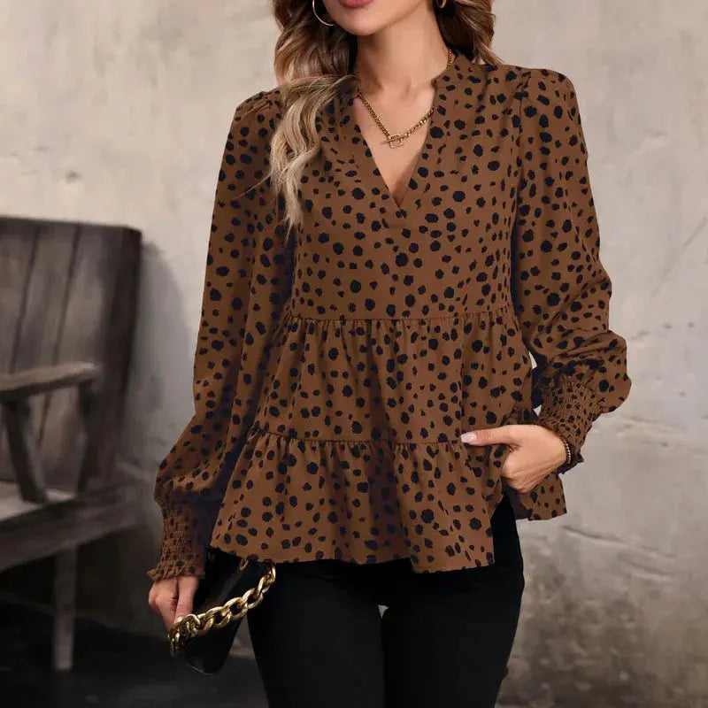 Elegance V-neck Blouse EvolvMode