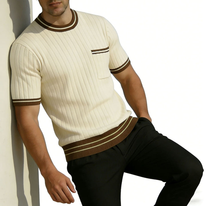 Ravero Ribbed Knit Tee