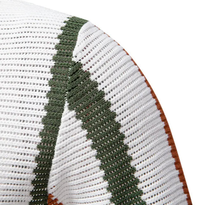 FluxStripe V-Neck Polo EvolvMode
