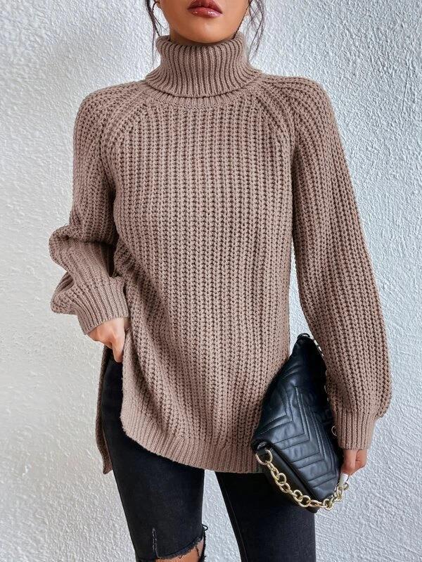 Women’s Chunky Turtleneck Sweater – Veloria Luxe Knit