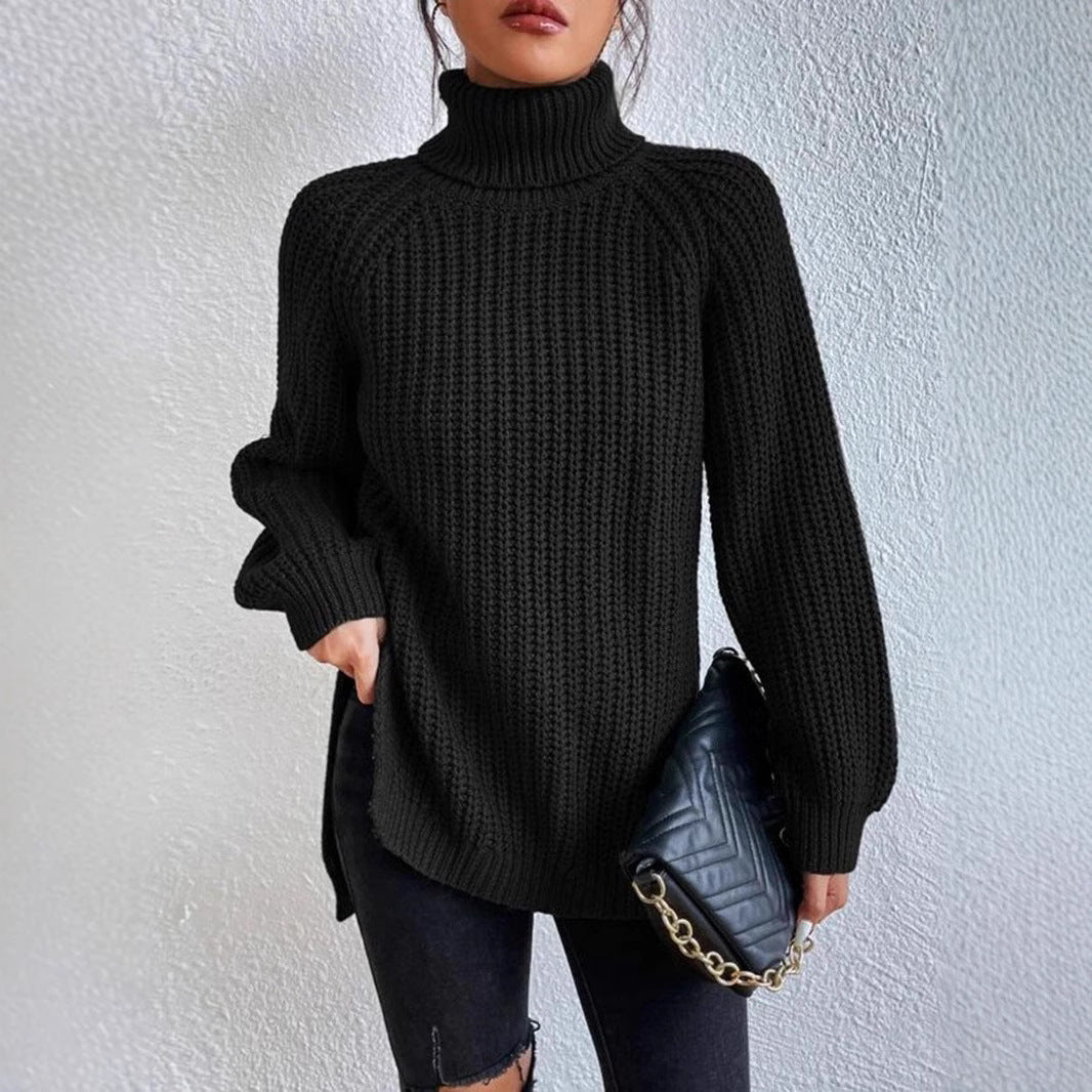 Women’s Chunky Turtleneck Sweater – Veloria Luxe Knit
