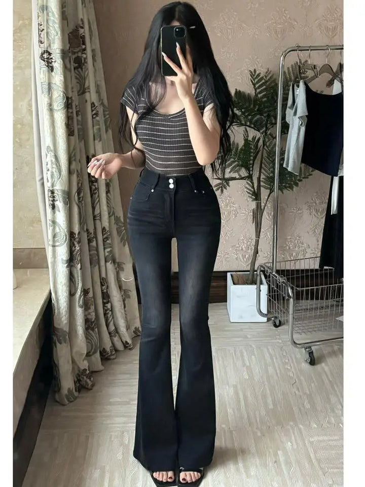 Slim fit wide-leg jeans EvolvMode