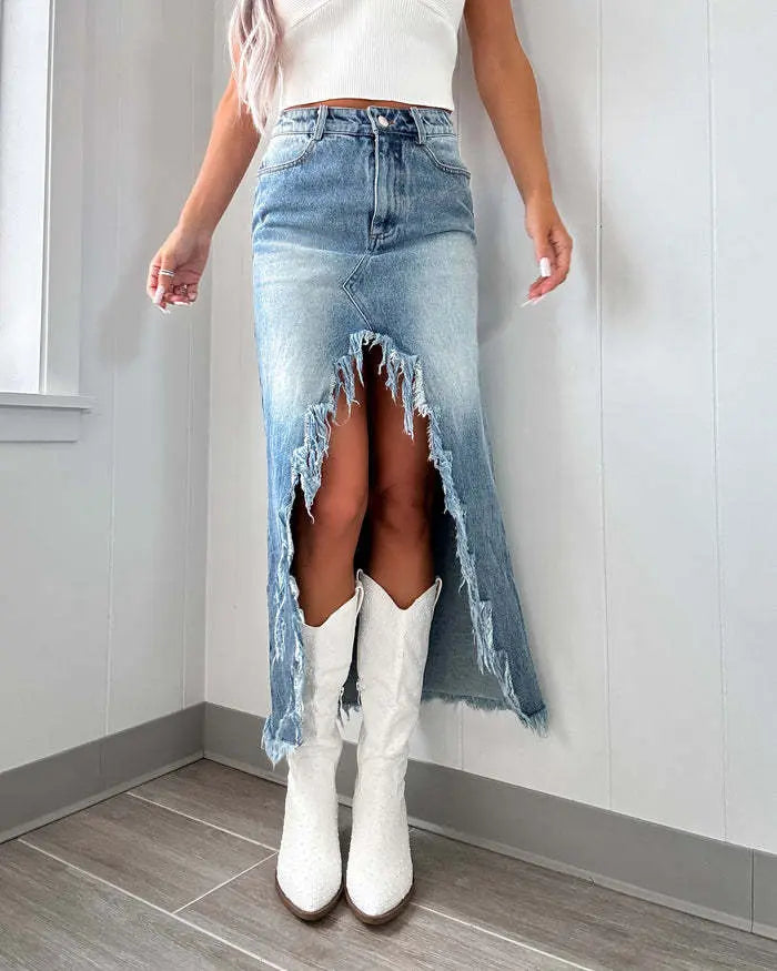 StreetRise Denim Skirt EvolvMode