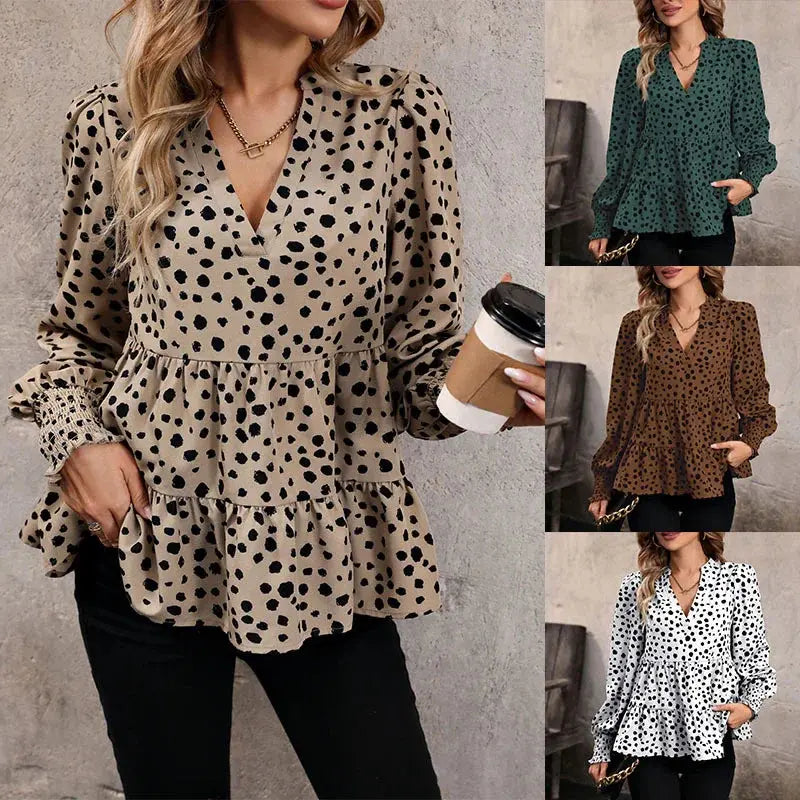 Elegance V-neck Blouse EvolvMode