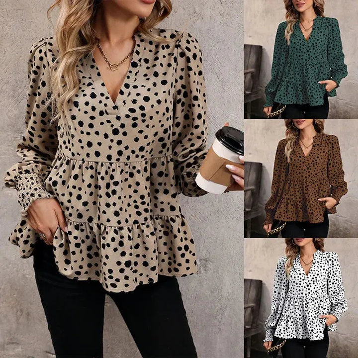 Elegance V-neck Blouse EvolvMode